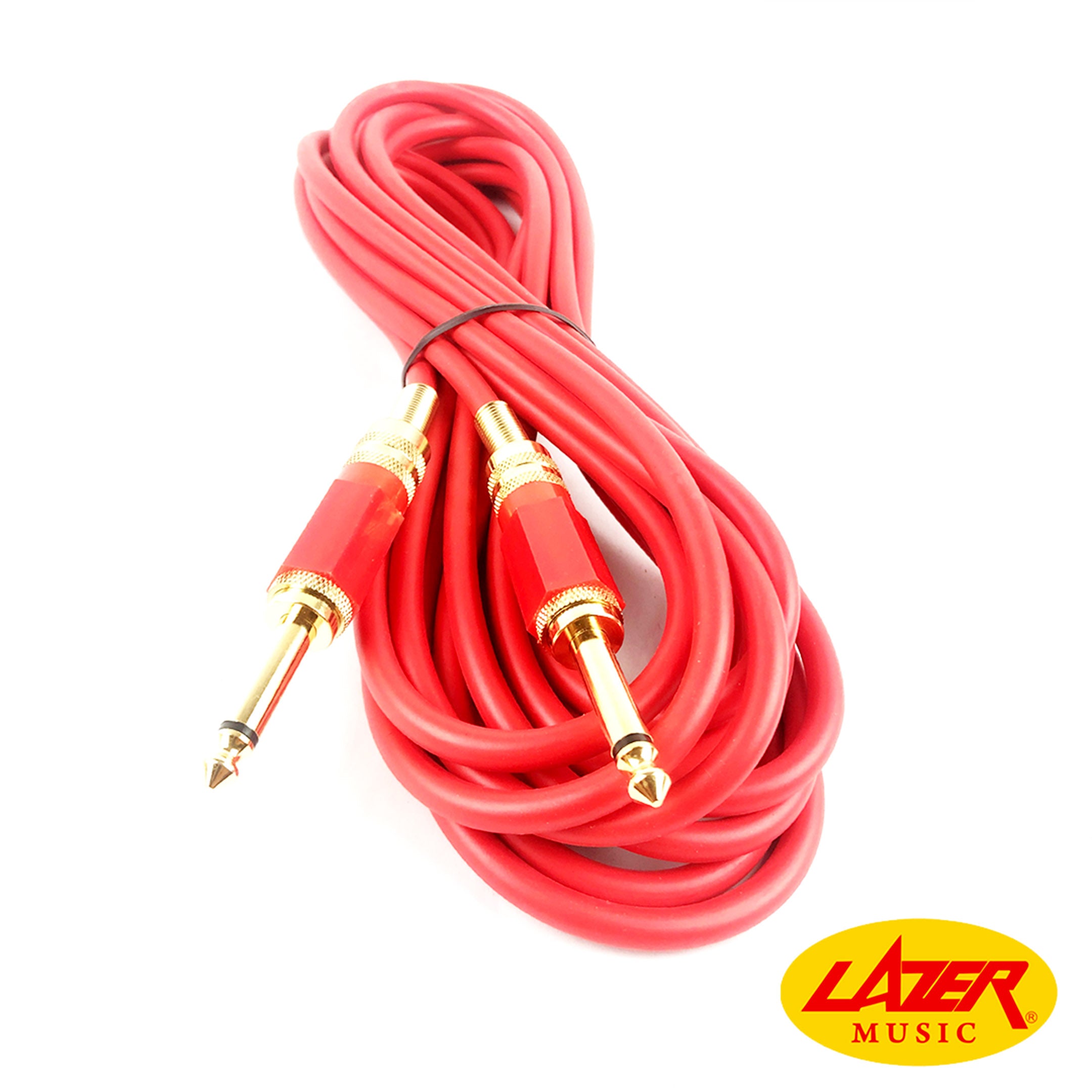 Lazer Music LG-29C Guitar Cable (Red 20 ft.)